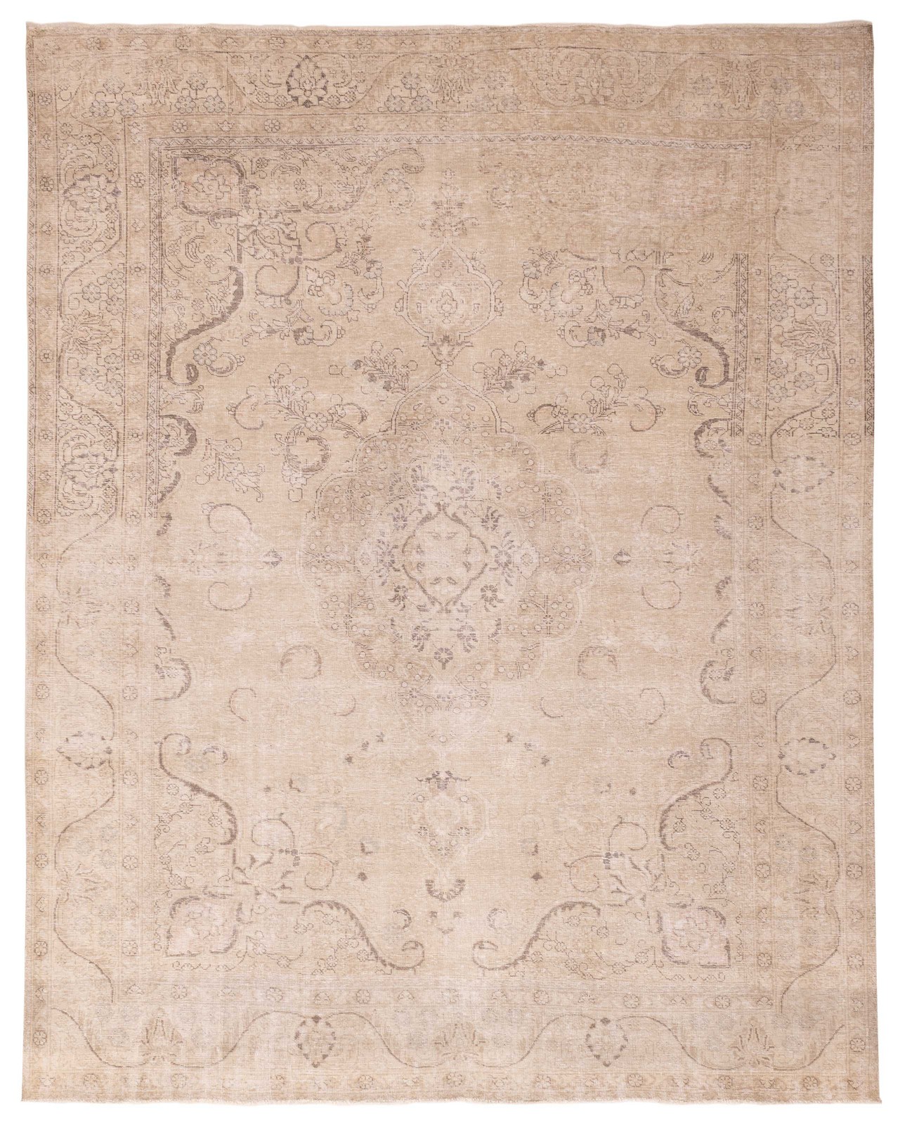 Vintage 9’9″ x 12’6″ Traditional Hand Knotted Vegetable Dye Wool Area Rug