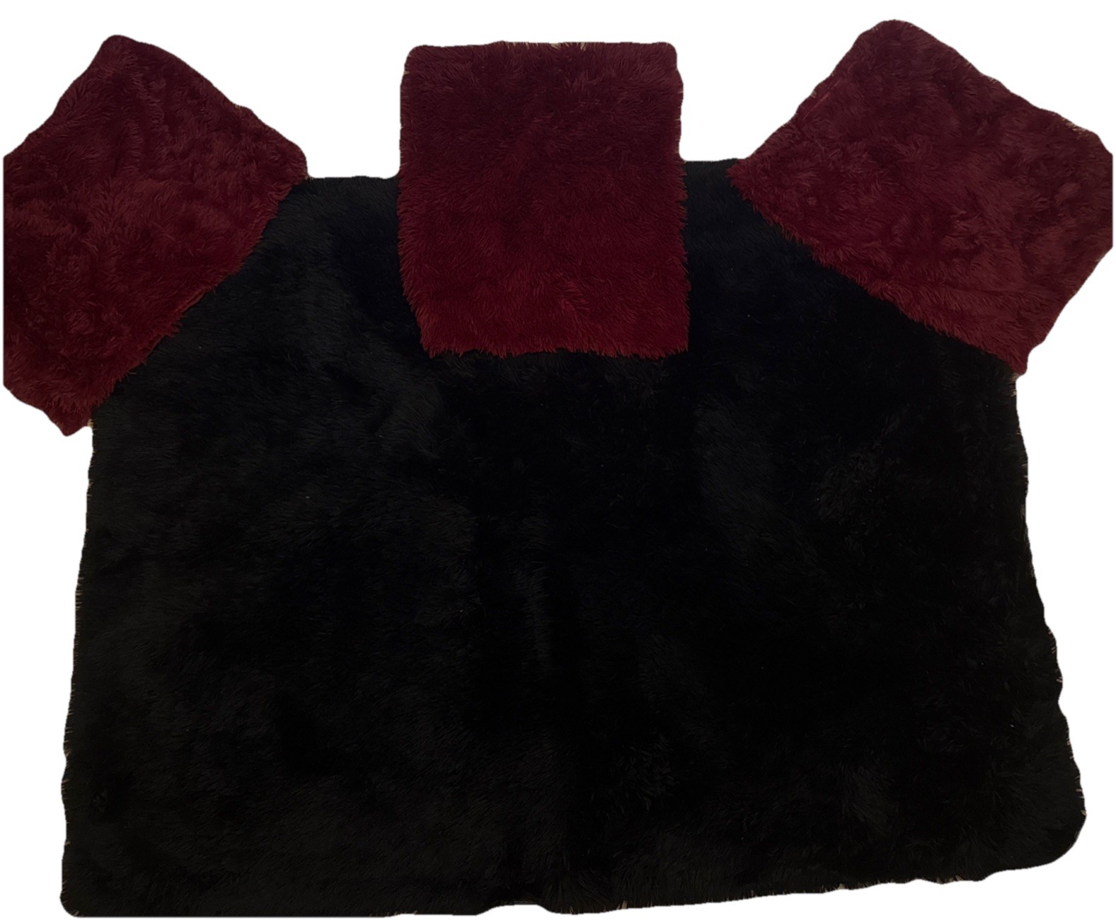 Long Fluffy Soft Non Slip Room Bedroom Carpet 5×4+ 3 pillow cover 2×1.5