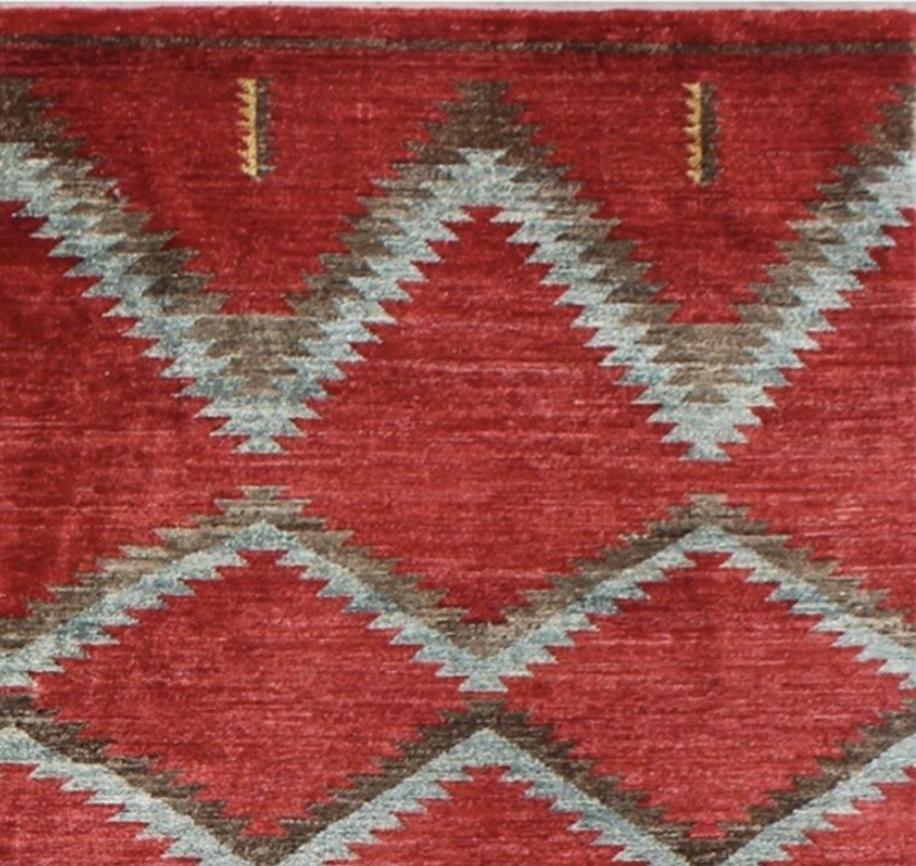 South West Styl Oriental Area Rug Peshawar Geometric 6 X 9 Navaho Fine A+