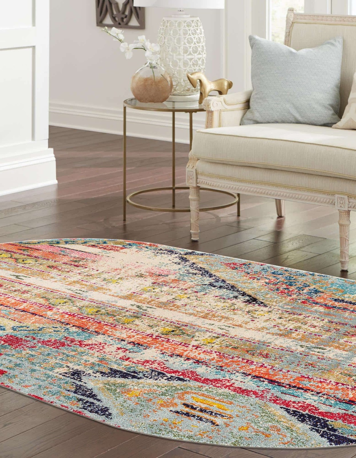 Unique Loom Sedona Collection Area Rug – 7 11 X 10 0 Multi/Blue