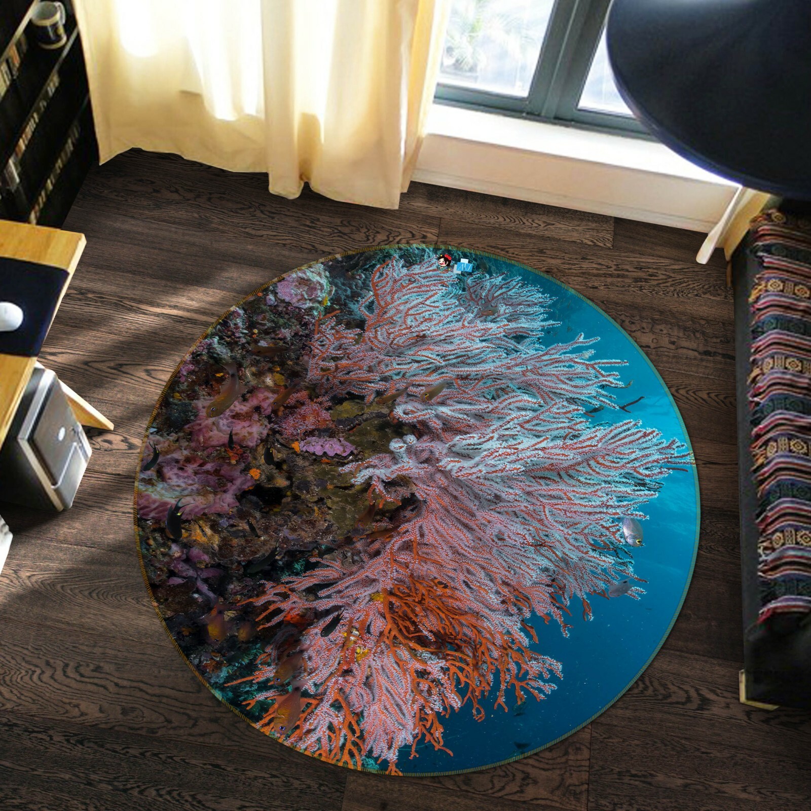 3D Pink Coral ZHUA3829 Game Non Slip Rug Mat Photo Carpet Zoe