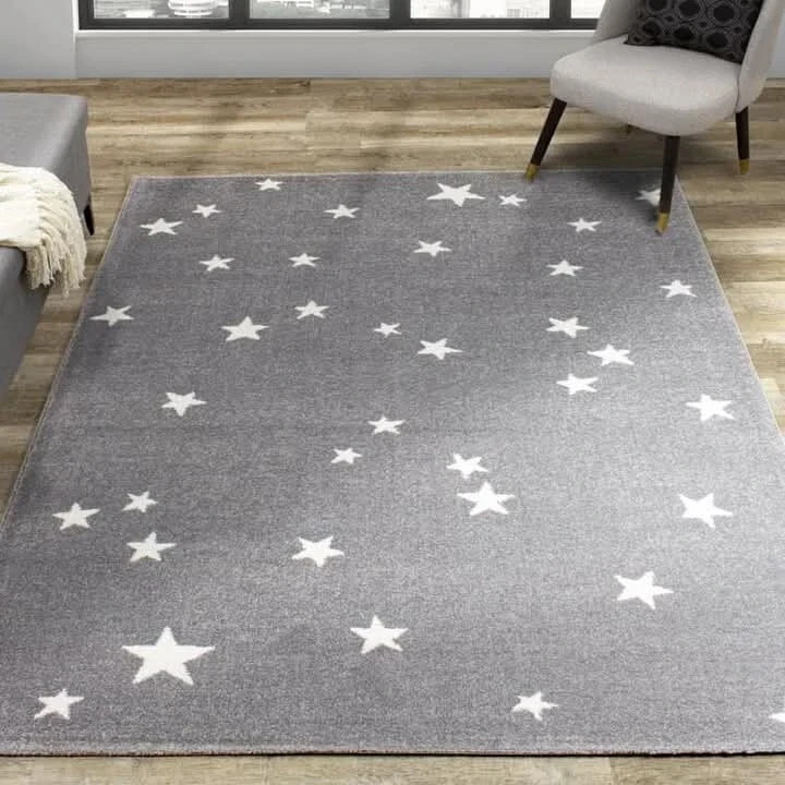 Twinkling Stars Geometric Modern Rugs Hand – Tufted Carpets For Kids Room Carpet