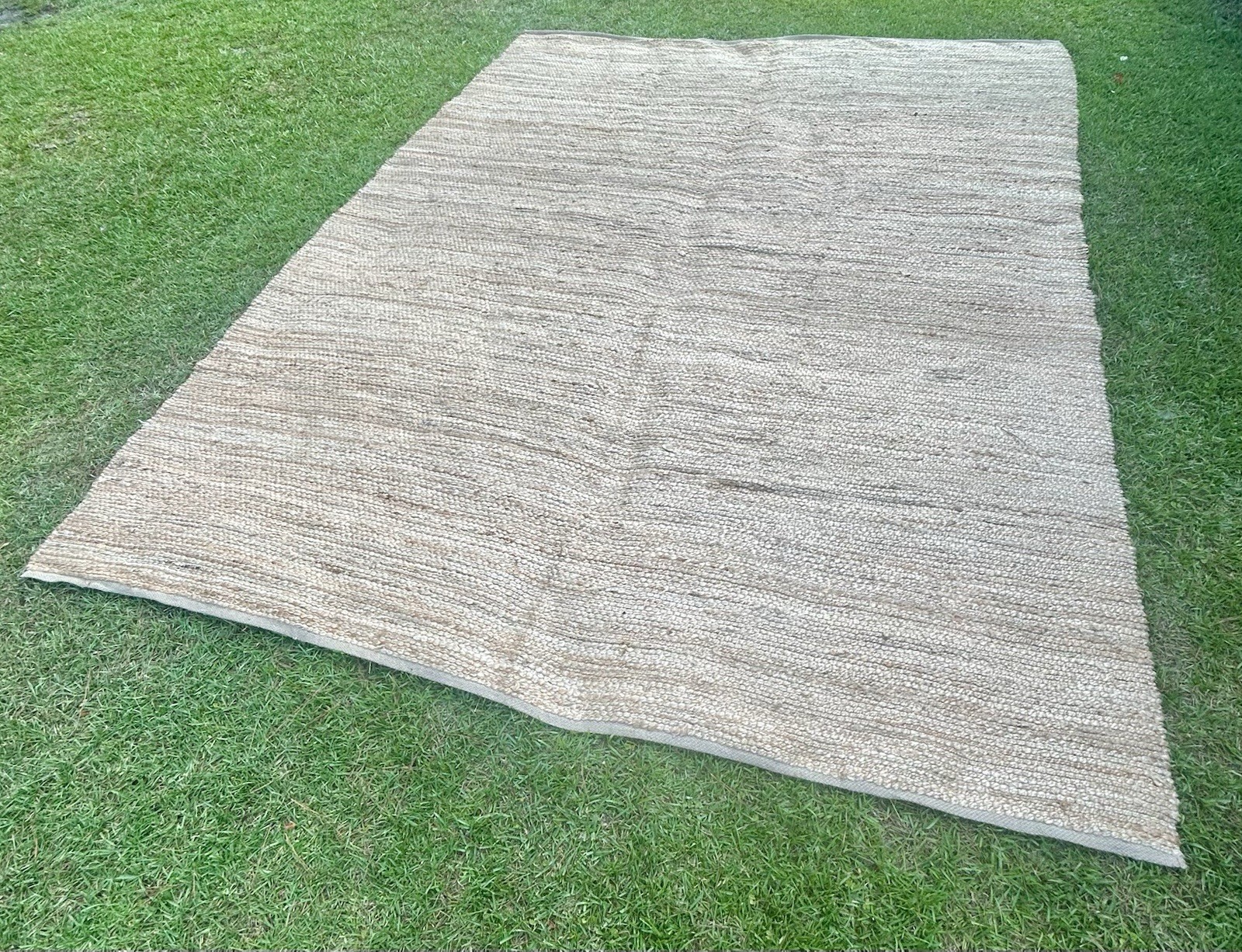 10×14 Handwoven Natural Jute Area Rug Farmhouse Coastal Chunky Woven LARGE