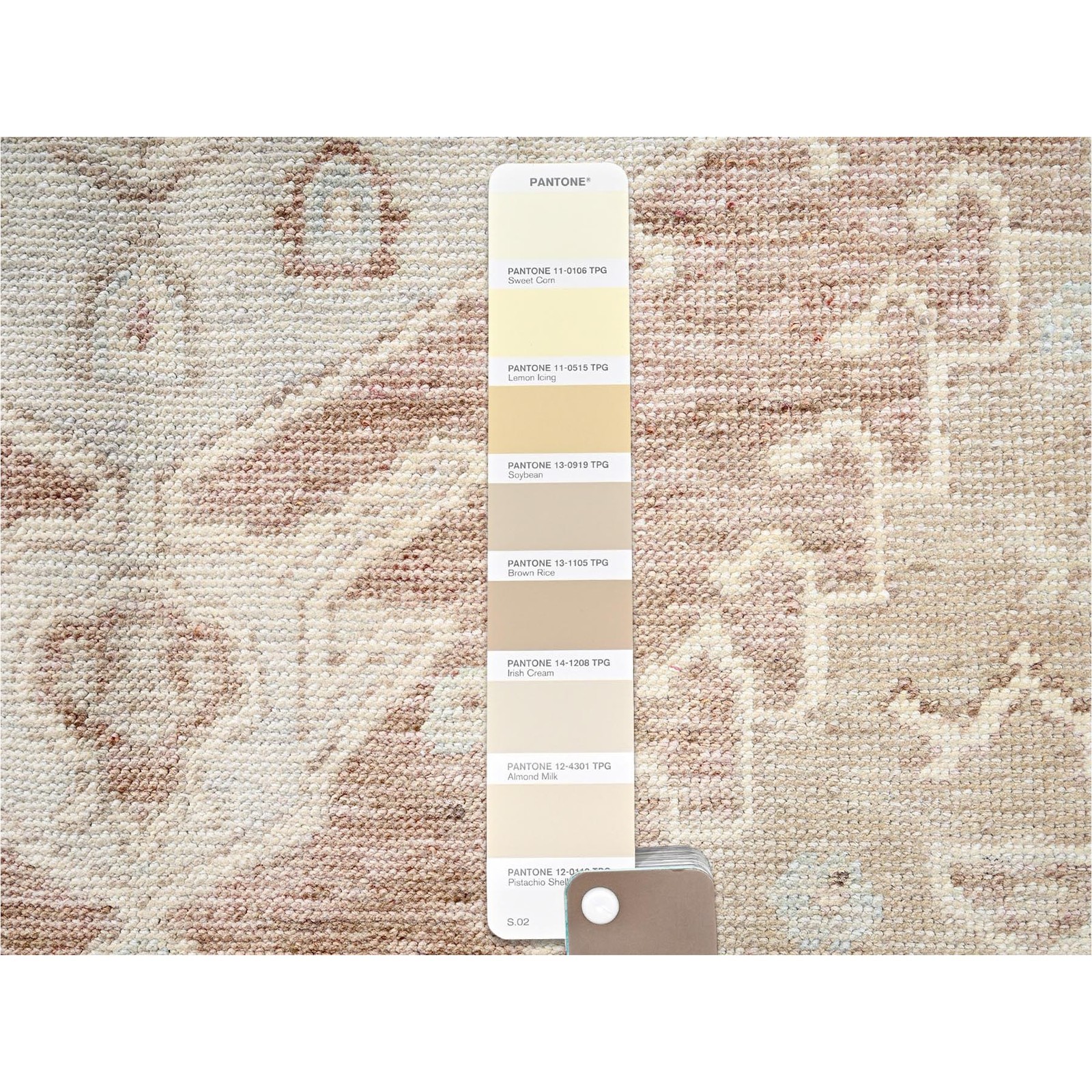 5’x6’9″ Irish Brown Hand Knotted Anatolian Village Design Pure Wool Rug 2795