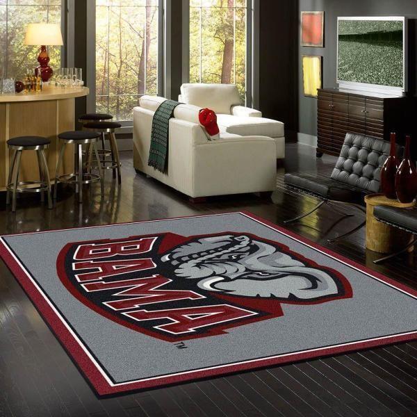 Alabama Crimson Tide Area Rugs Ncaa Living Room Carpet –