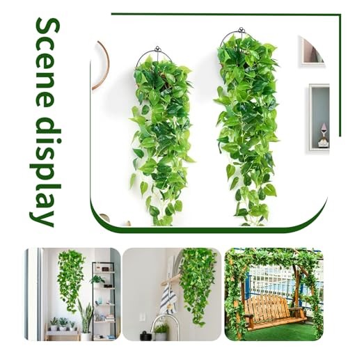 Fake Hanging Plants Vines(pcs)for Room Decor, Artificial Ivy Greenery 2