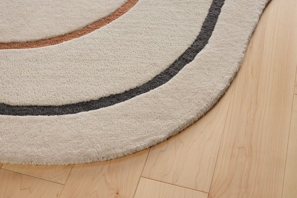 LUMI Hand Tufted Irregular Shaped New Zealand Wool Area Rug for Home Decor…..