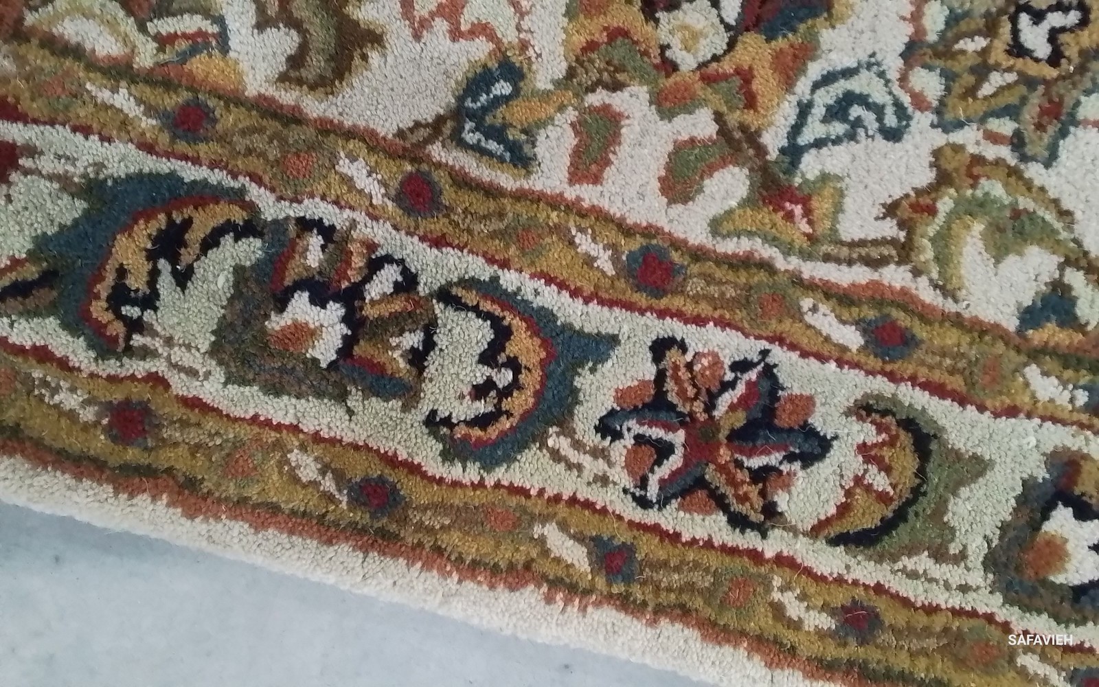 RED / GOLD 2′-3″ x 8′-0″ Back Stain Rug, Reduced Price 1172802410 CL758C-28