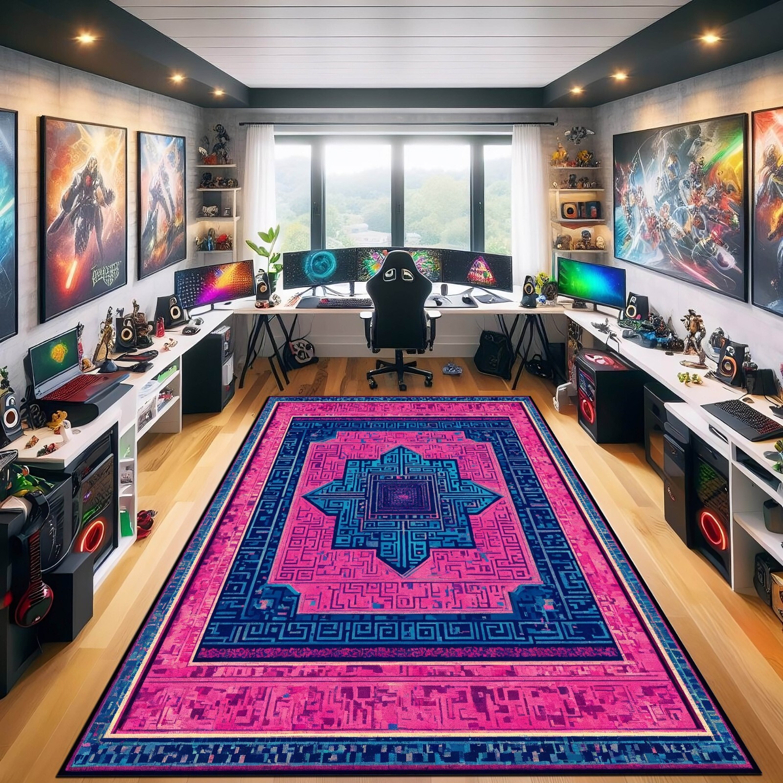 Aladdin Rug, Flying Rug, Magic rug, Area Rug, Movie Room Rug Fan Rug, Trippy Rug