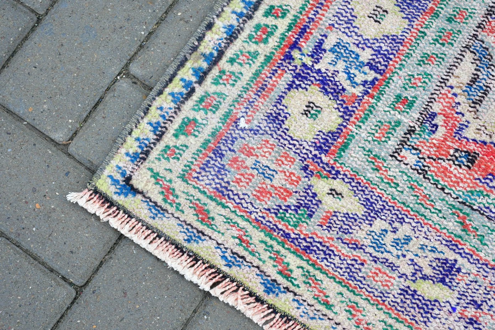 Vintage 5,4×8,7 ft Rug, Turkish Large Rug, Red Floral Rug