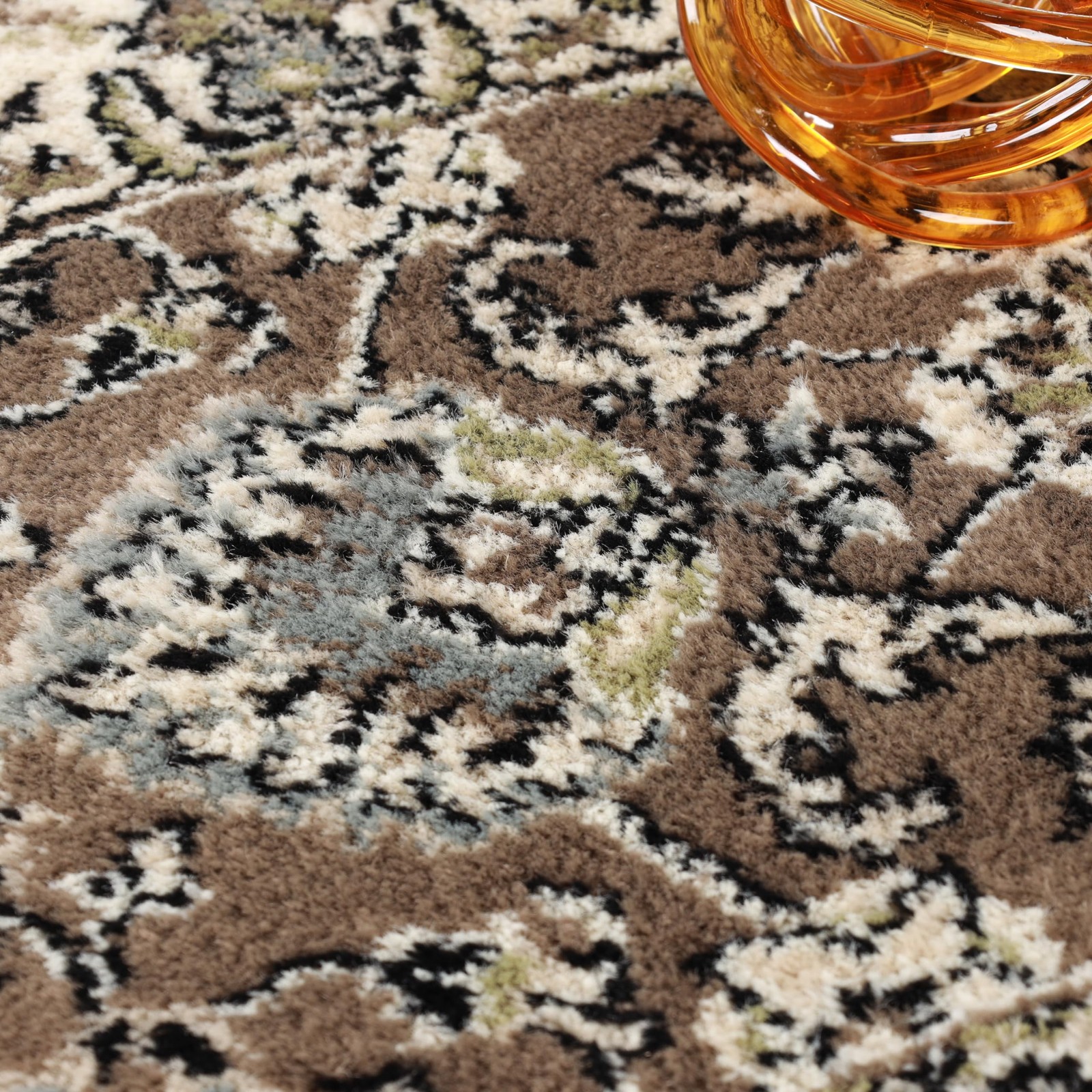 Elegant Lille Collection Area Rug, 8mm Pile Height with Jute Backing, Beautif…