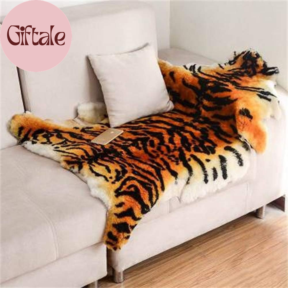 Tiger Area Rug Chic Style Leopard Skin Printed Rugs Australia Sheepskin Carpet S