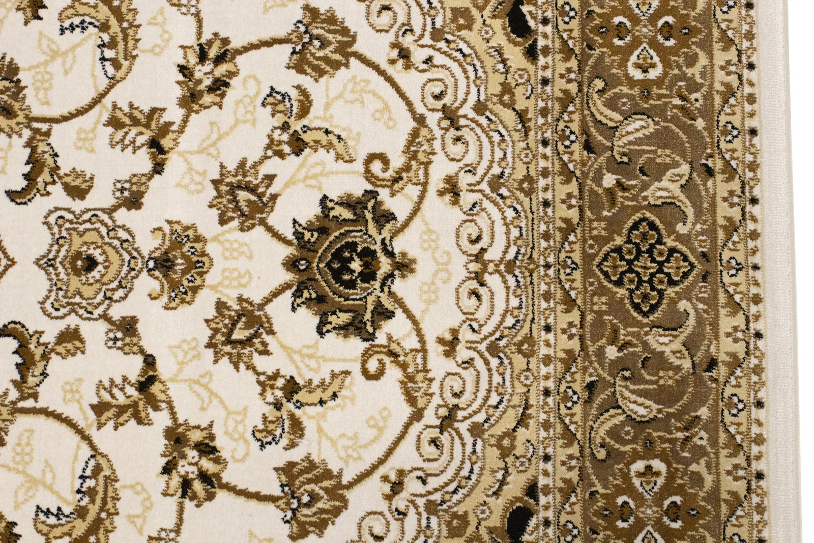 Classic Floral Design Ivory 4X6 Machine-Made Oriental Rug Foyer Decor Carpet