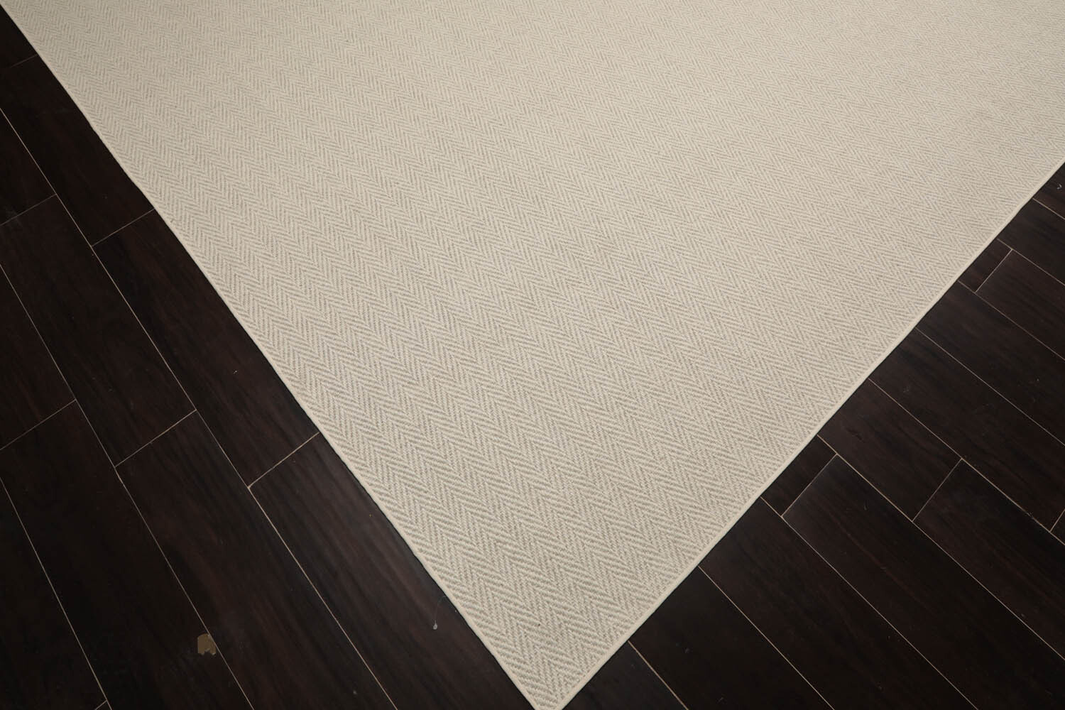 LoomBloom Multi Sizes Beige Hand Woven Herringbone New Zealand Wool Area Rug
