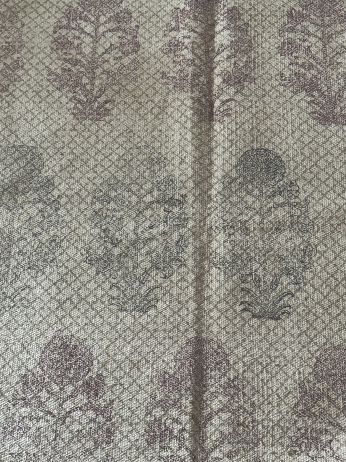 Indian Hand Block Print Cotton Rug Hand Loomed Area Rug 5 X 8.4 Feet, Vintage