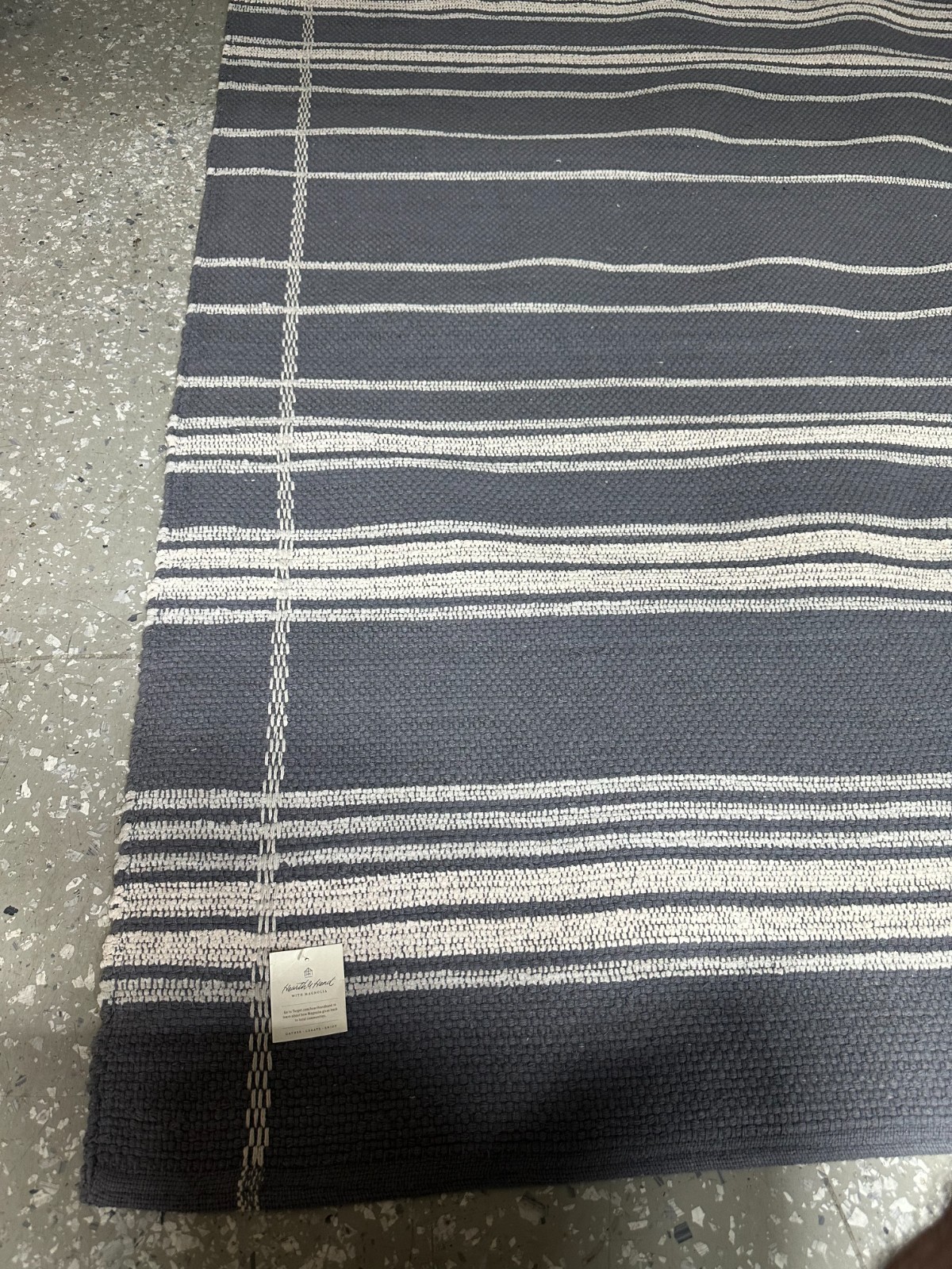 Hearth & Hand With Magnolia Area Rug (Dark Gray Stripe 5 Ft x 7Ft