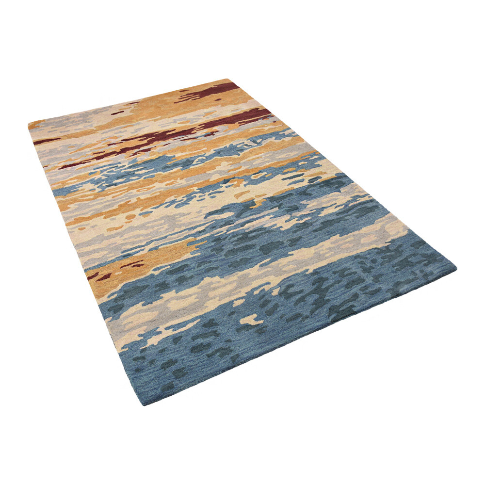 Eco-Friendly Hand Tufted Wool Area Rug Abstract Multicolor BBH Homes BBK00S13