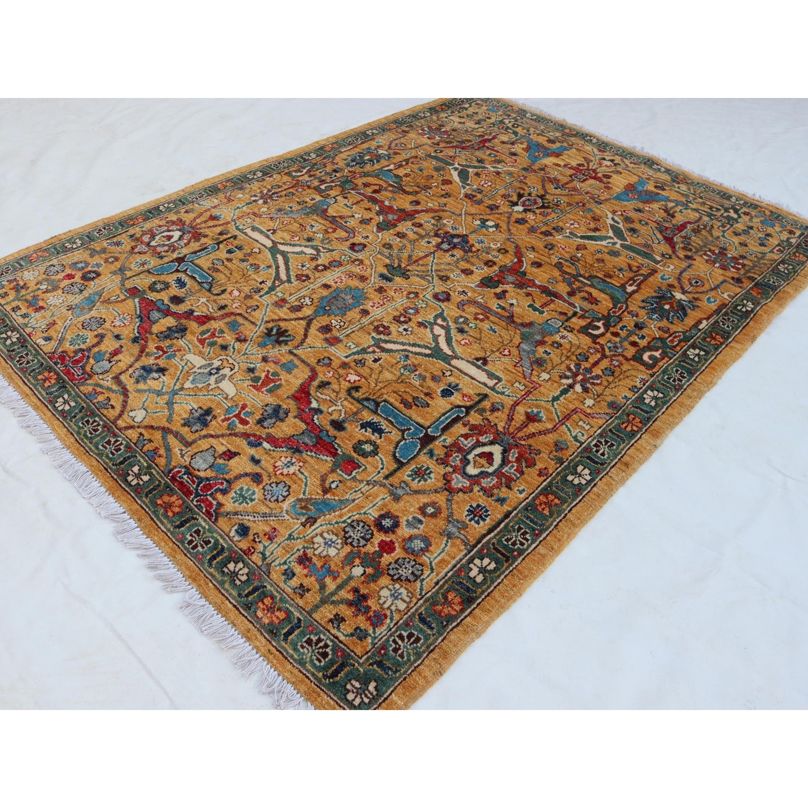 4’10 x 6’7 Ft Afghan Top Quality Switzerland Wool Rug ,Hand-knotted Wool Rug ,
