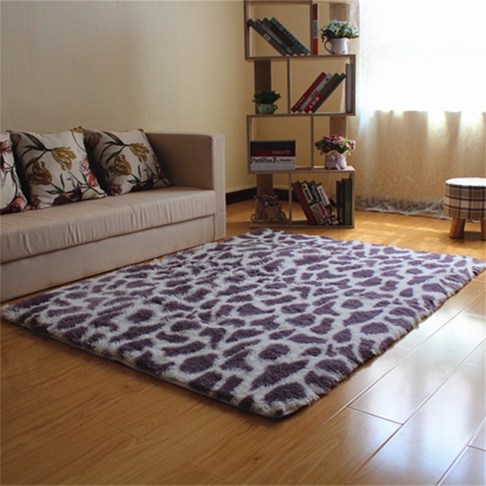 Anti-Skid Fluffy Rug Shaggy WoolArea Dining Living Room Bedroom Carpet Mat Floor