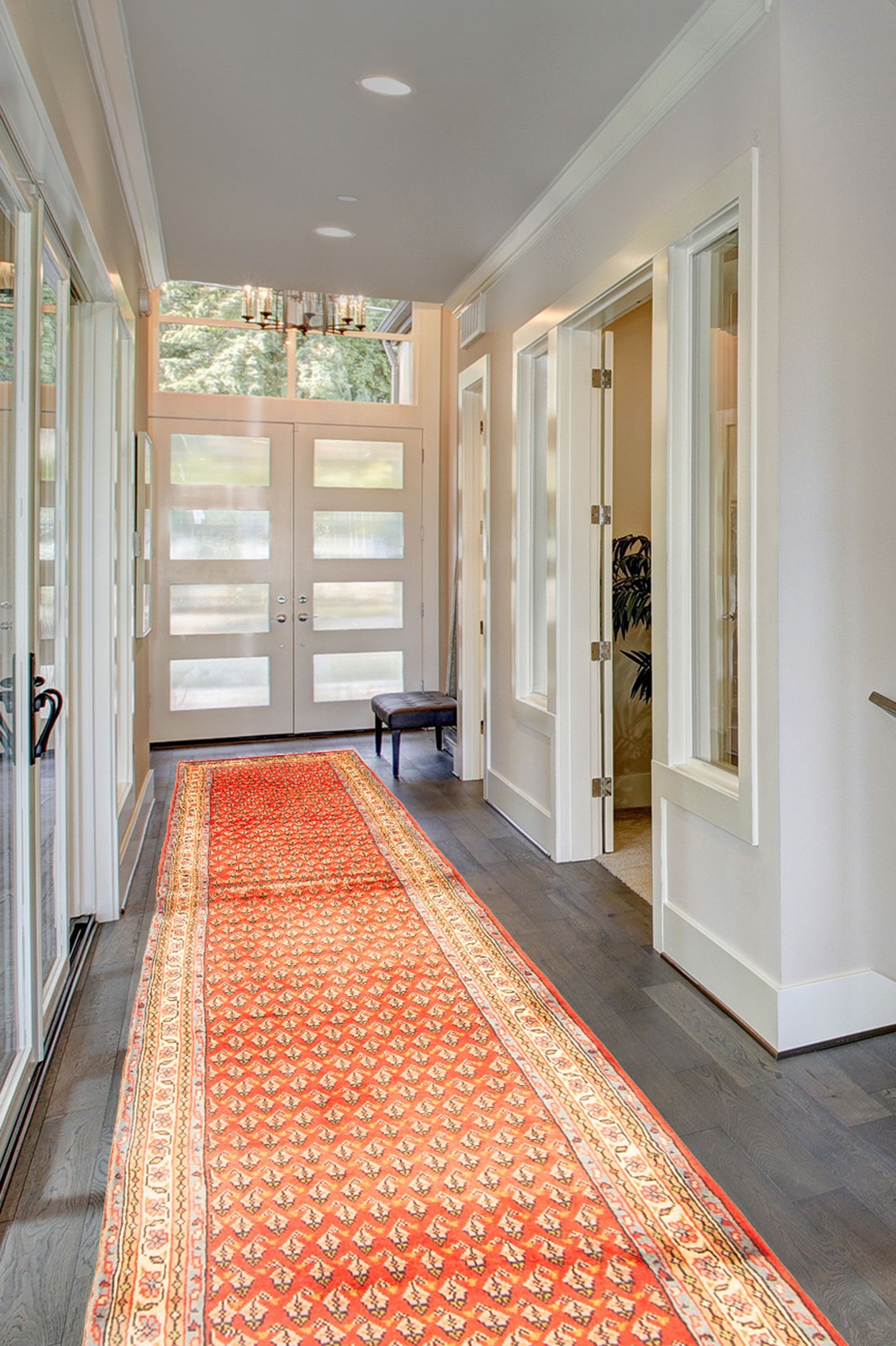 2’6″ x 8’9″ Vintage Hand-knotted Runner Rug Traditional Oriental Wool Carpet