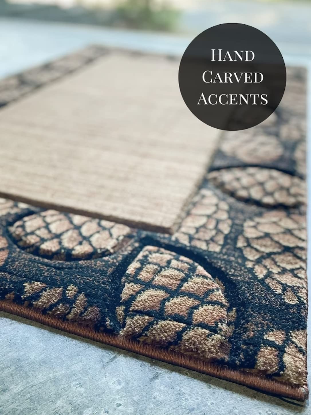 Cabin Pine Cones Hearth Rug