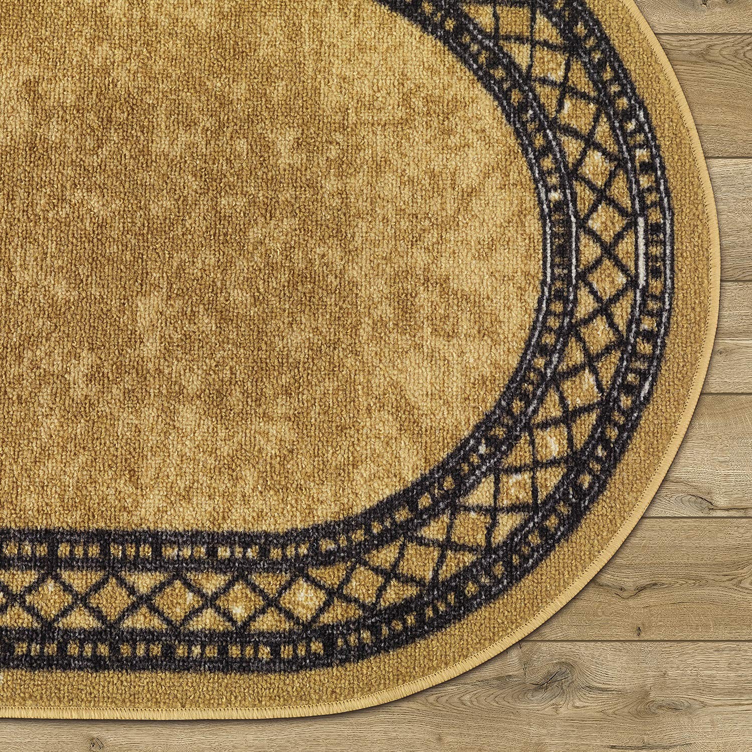 Antep Rugs Alfombras Modern Bordered 2×5 Non-Skid (Non-Slip) Low Profile Pile