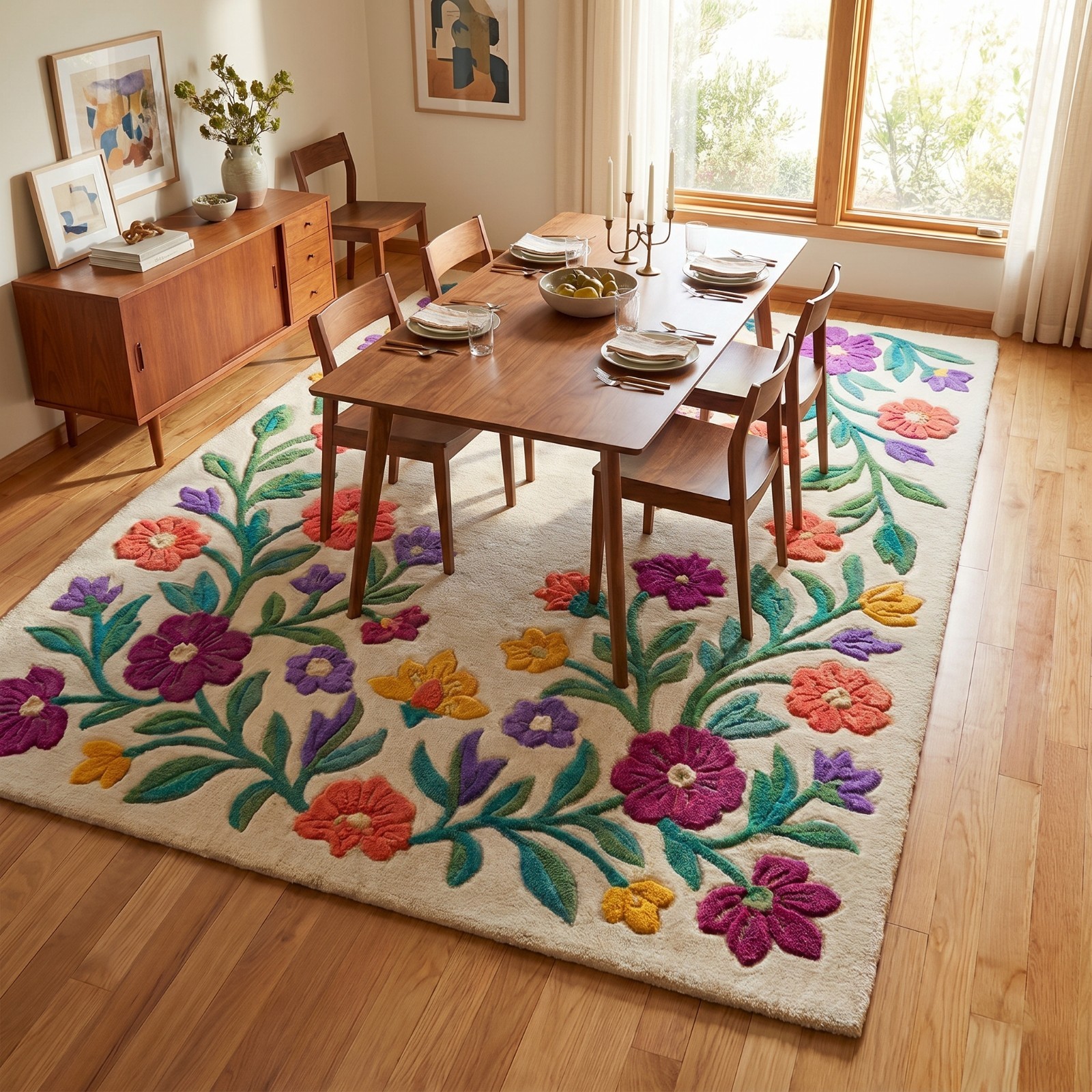 Floral rugs for living room 5×7, 4×6, 6×9