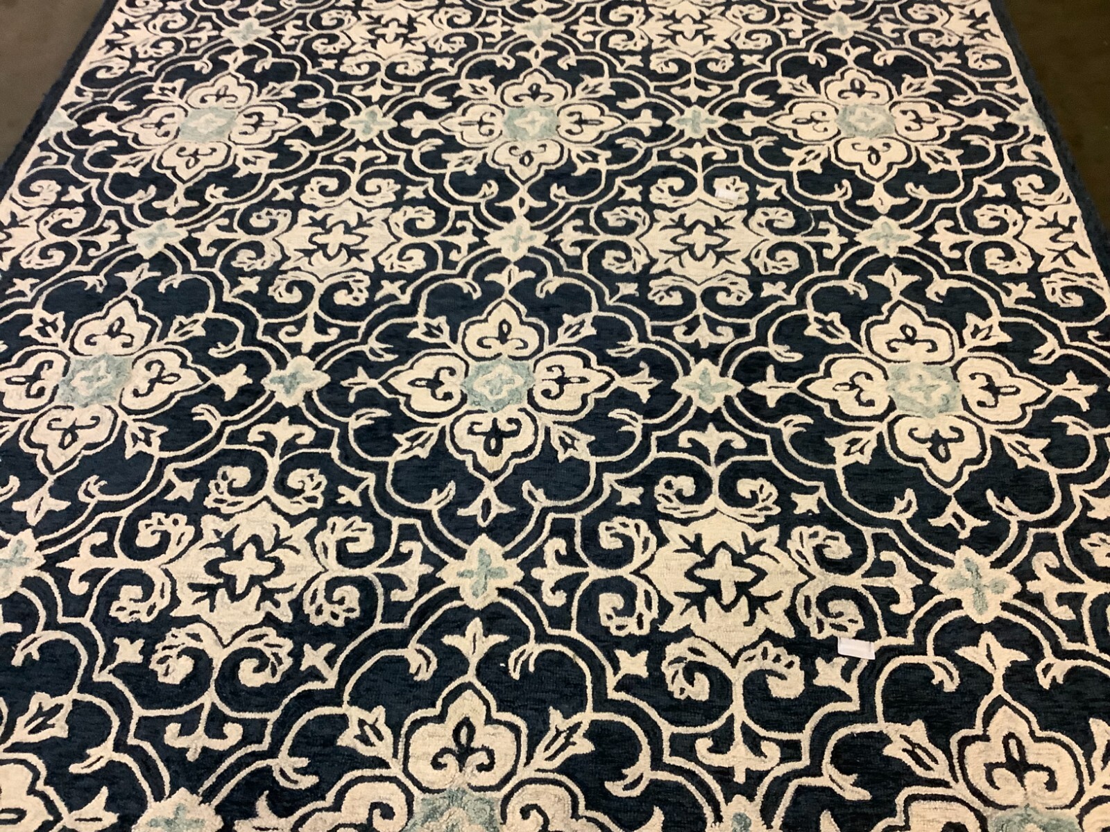 NAVY / LIGHT BLUE 9′ X 12′ Back Stain Rug, Reduced Price 1172667291 ROS603N-9