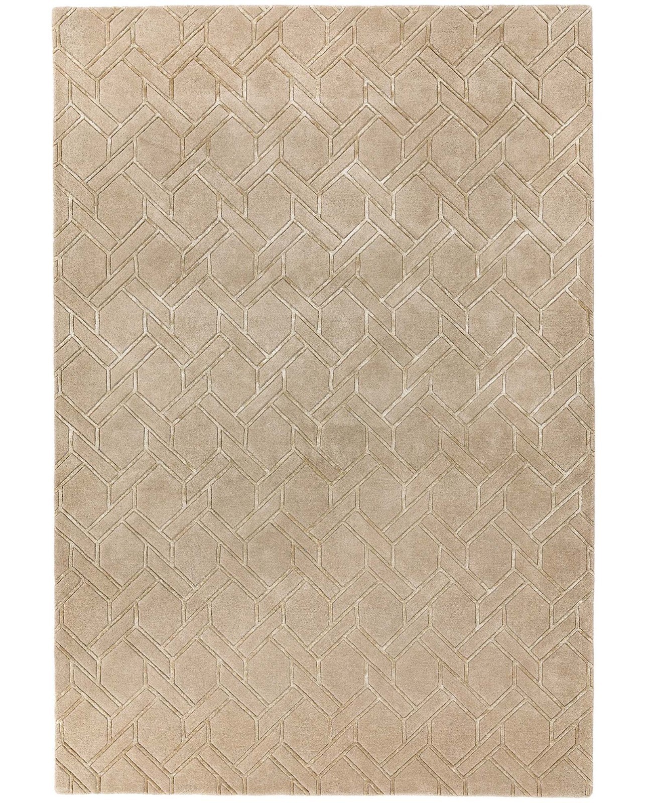 Nexus Modern Wool Rug – Premium Hand Tufted Carpet with Detailed Hand Carved