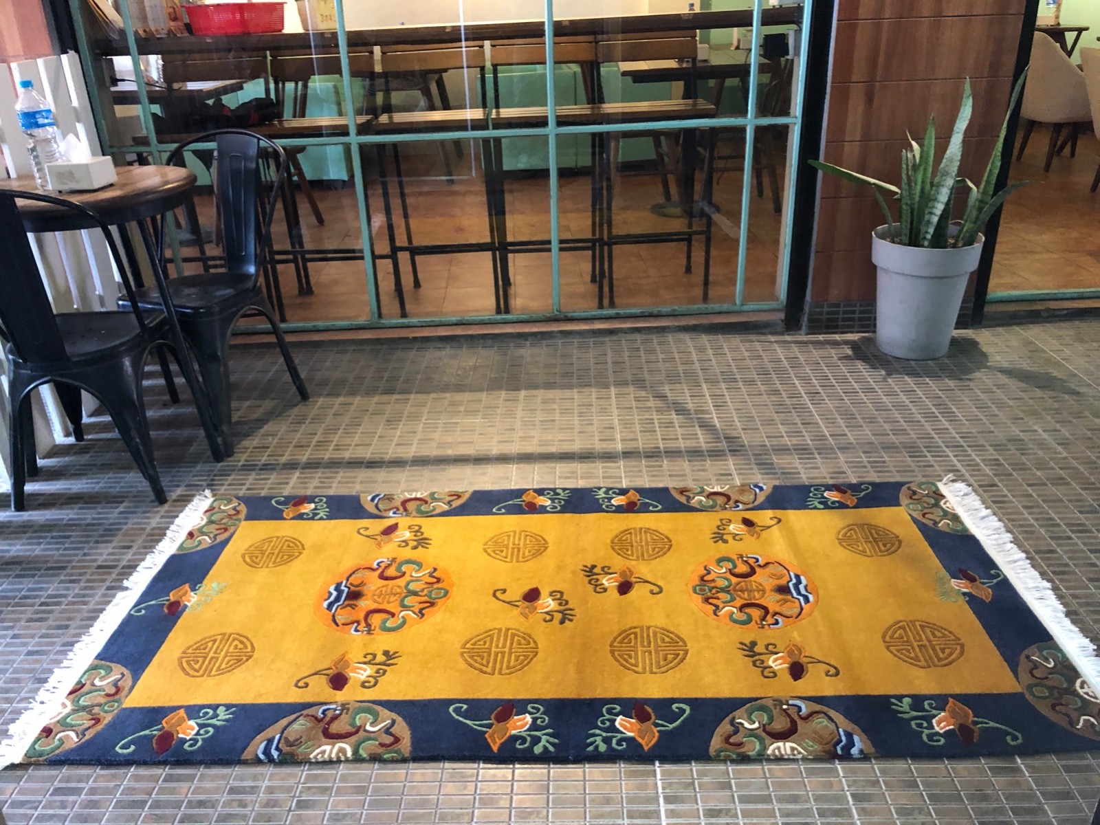 Hand knotted Tibetan cloud Traditional carpet ( 90 cm × 180 cm)