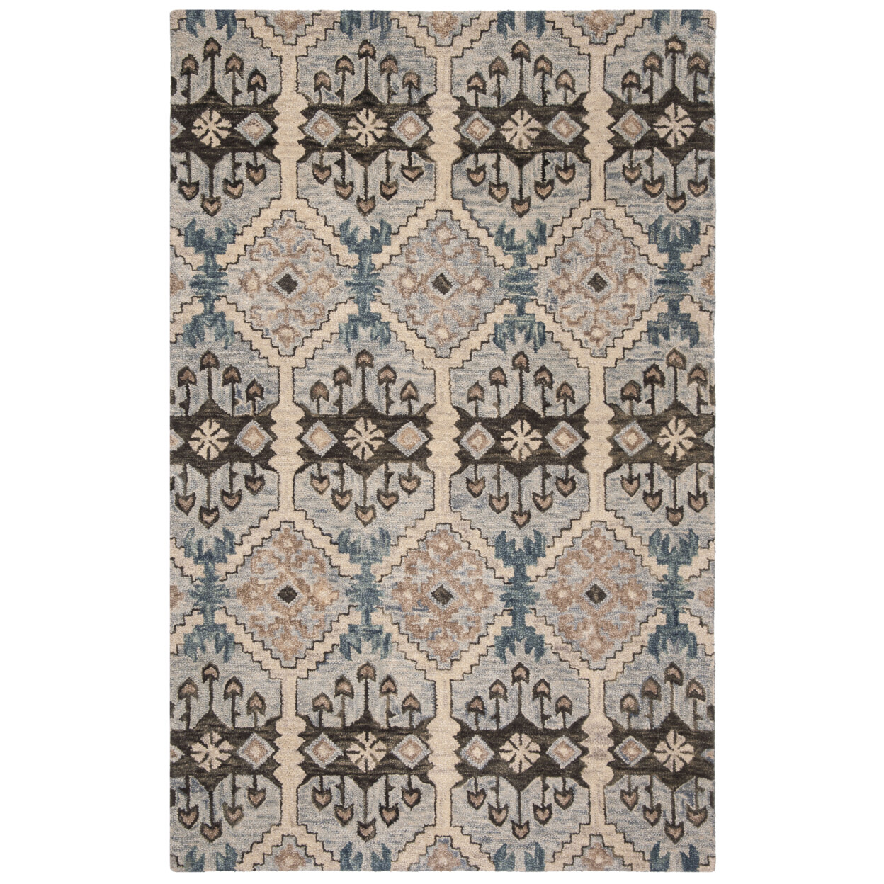 SAFAVIEH Aspen APN512M Handmade Light Blue / Cream Rug