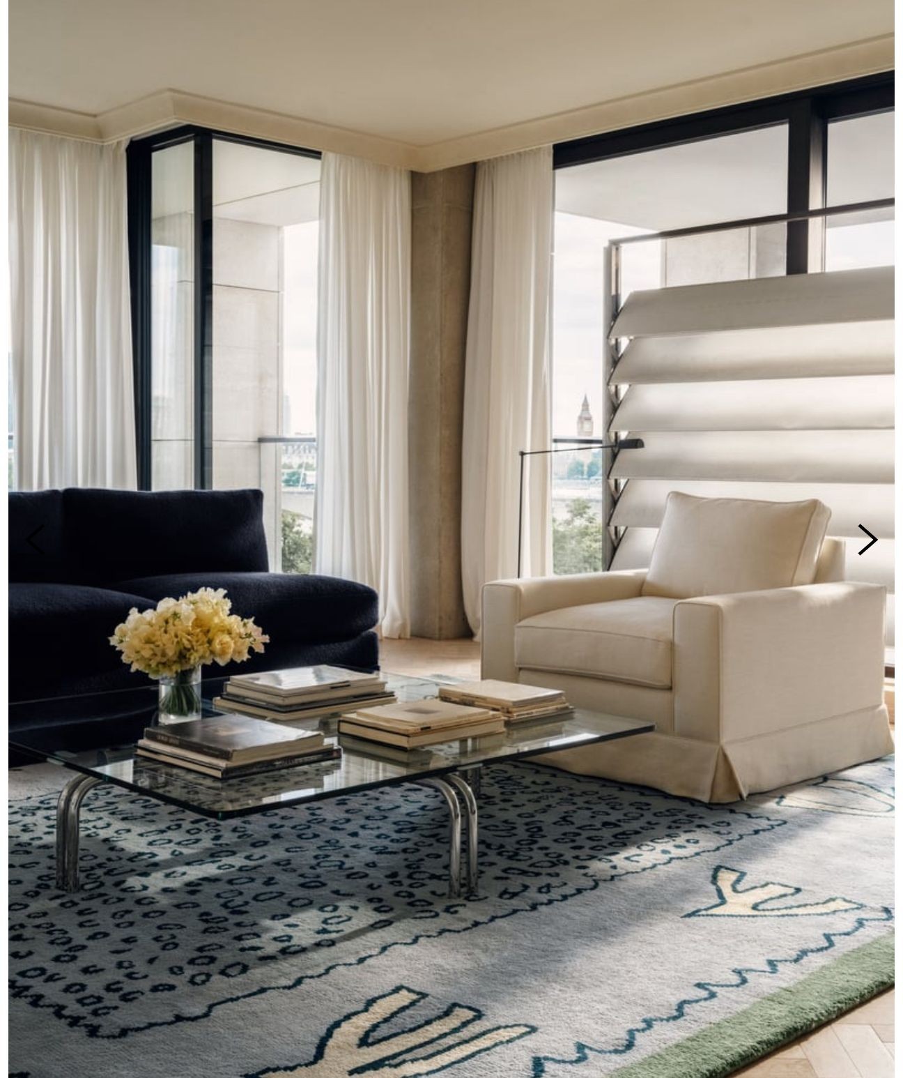 Hand-Tufted Wool Rug | Abstract Animal Print | Pastel Blue & Green Area Rug