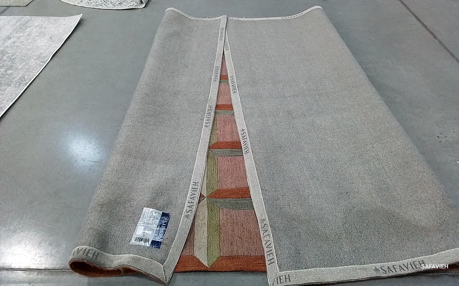 PINK / BEIGE 8′-0″ x 10′-0″ Back Stain Rug, Reduced Price 1172795021 GRE101U-8