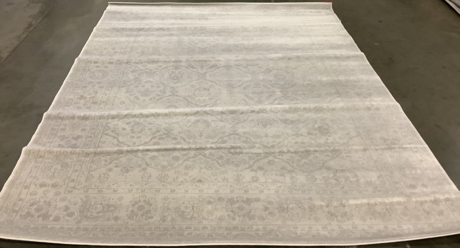CREAM / LIGHT GREY 8′ X 10′ Back Stain Rug, Reduced Price 1172670252 CNG691C-8