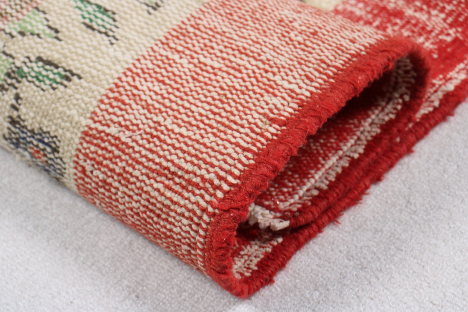 5,4×9,5 ft Rug, Vintage Turkish Rug, Red Wool Rug
