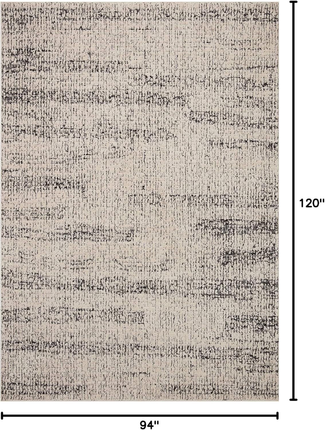 Loloi Darby DAR-02 Oatmeal/Charcoal 7’10” x 10′ Area Rug – Stylish & Durable