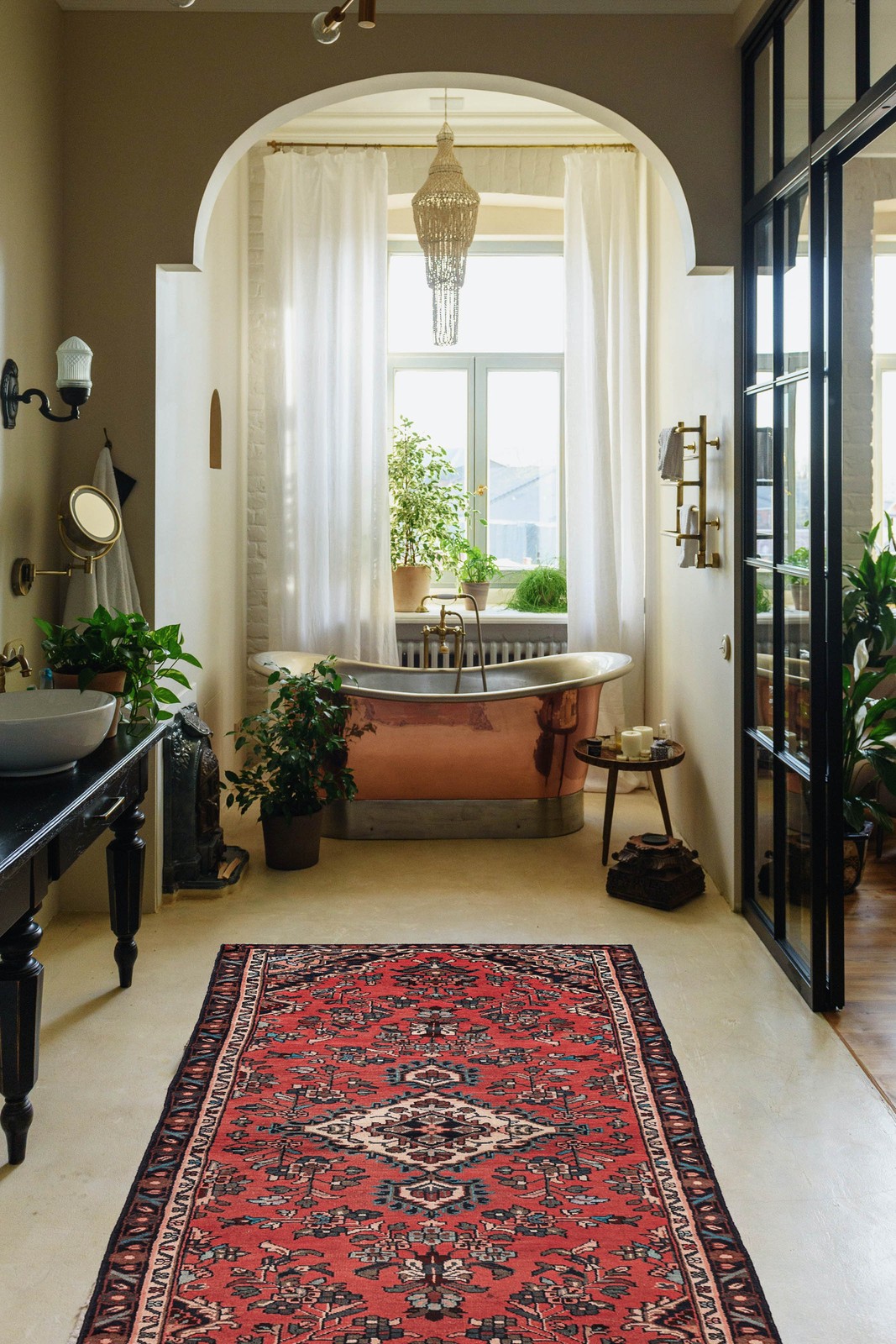 3’2″ x 10’3″ Vintage Hand-knotted Runner Rug Traditional Oriental Wool Carpet
