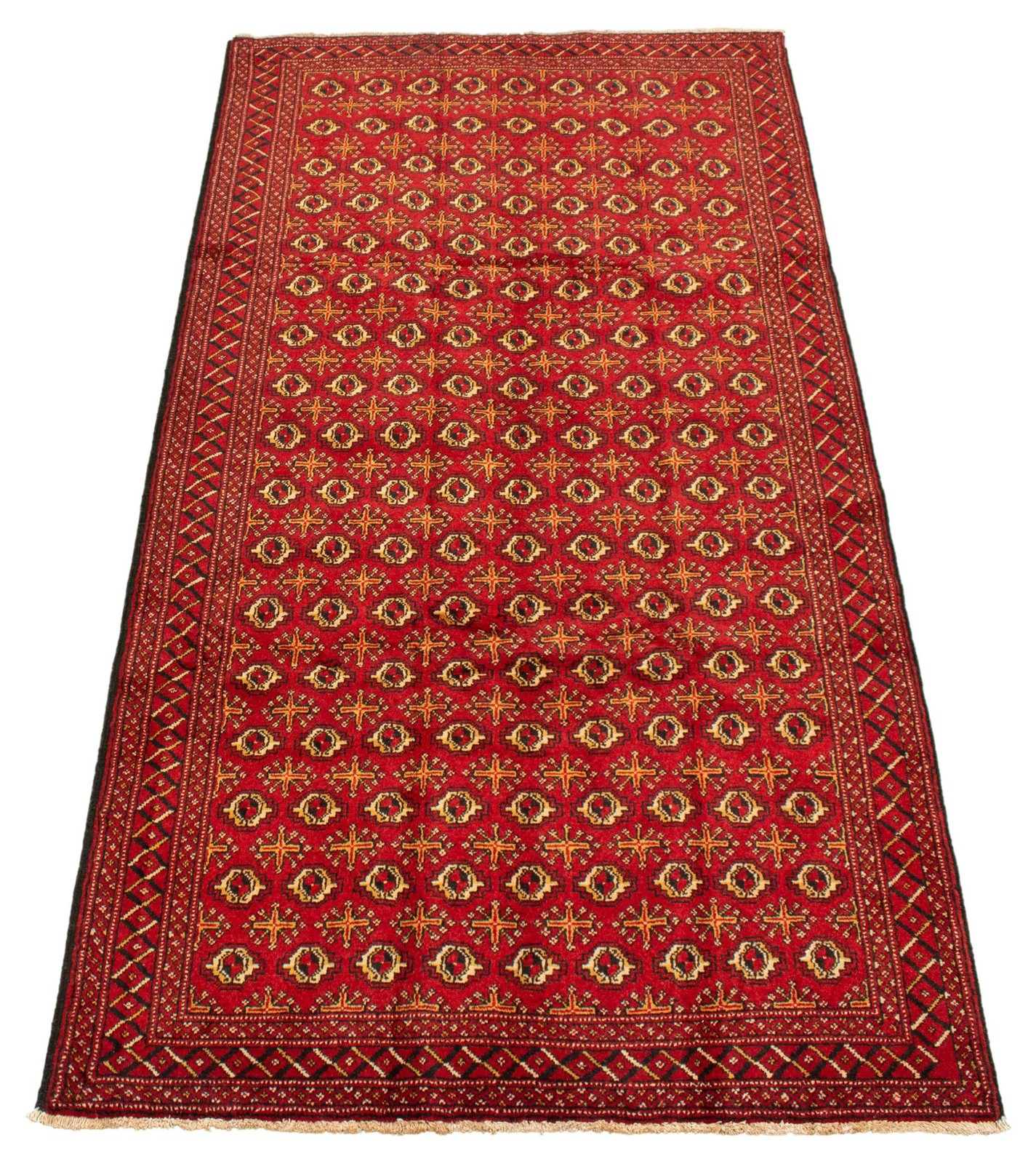 Vintage 5’2″ x 10’3″ Traditional Hand Knotted Vegetable Dye Wool Area Rug