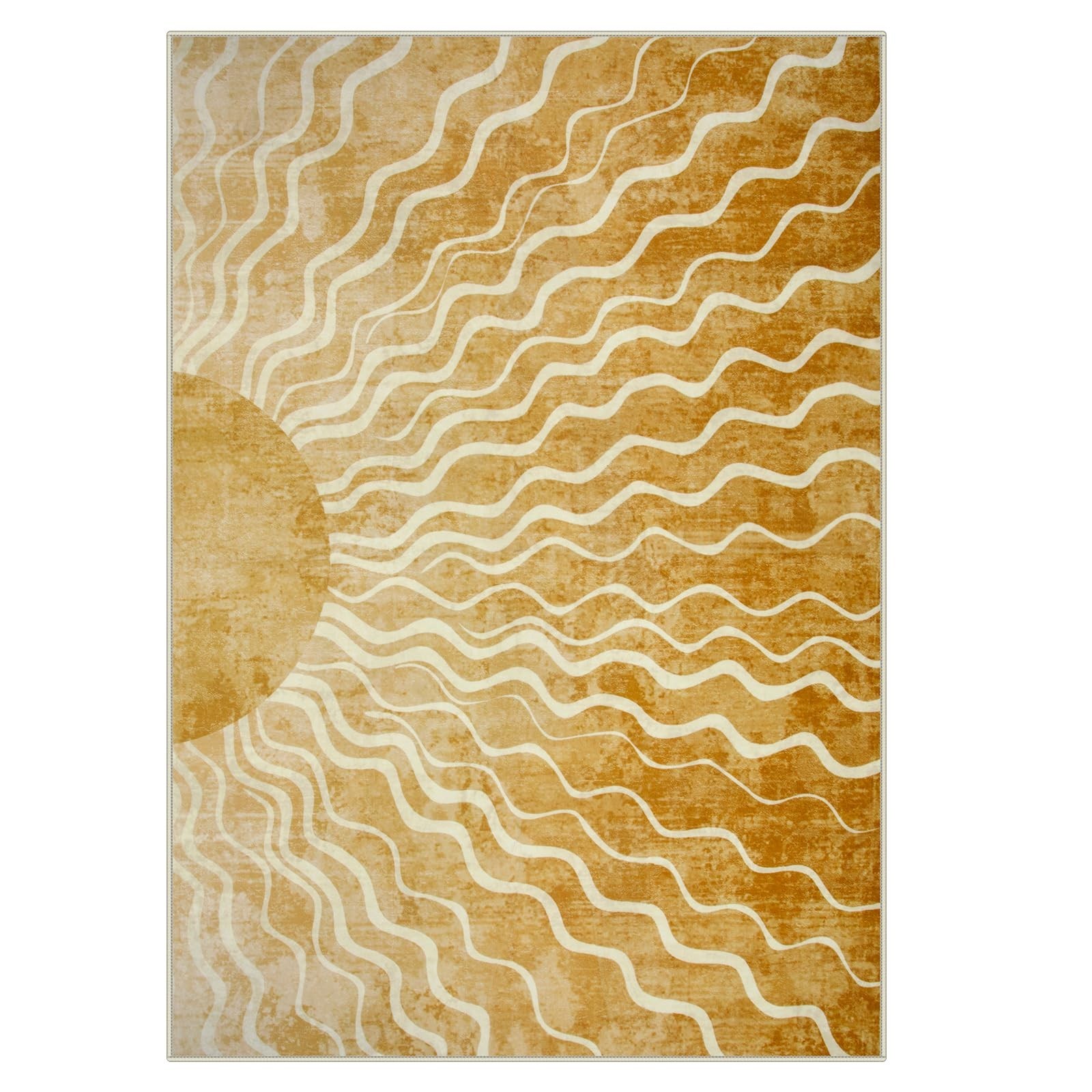 Wonnitar Sun Print Washable Area Rugs, 6×9 Rug Kids Room Living Room, Gradient