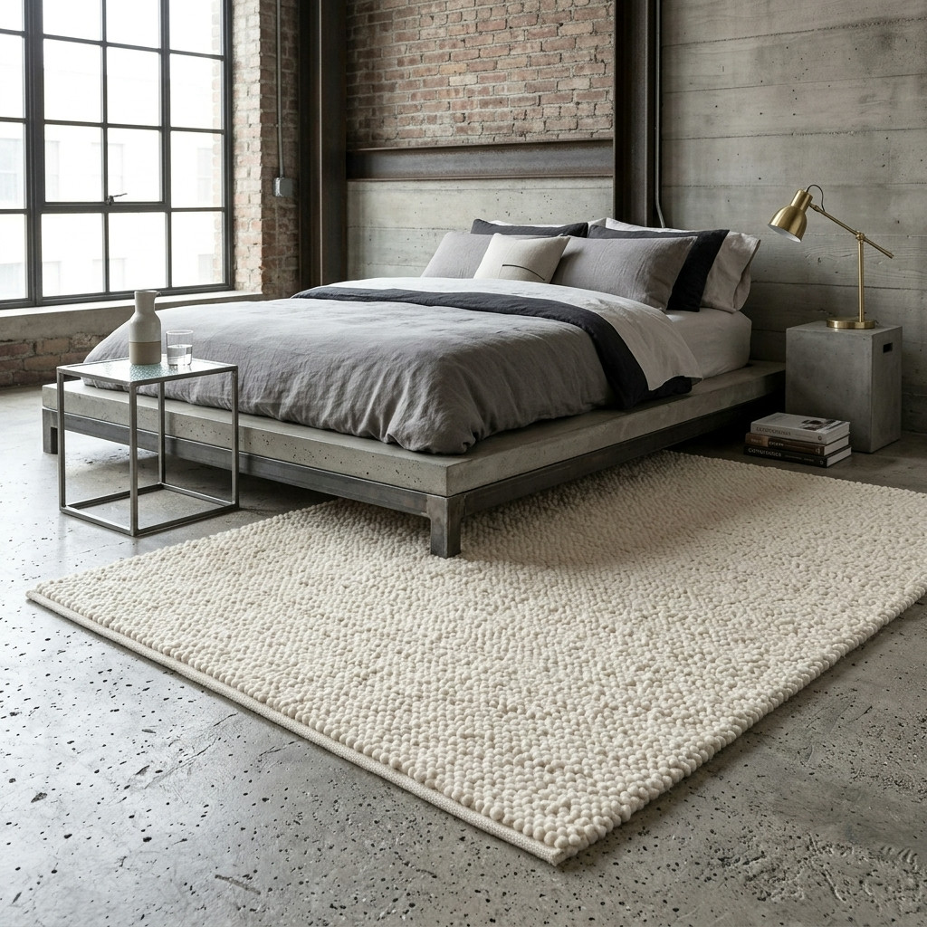 STYLISH 5×8 FLAT WEAVE JUTE RUG | GREAT QUALITY | 100% WOOL | WOOL AREA RUG