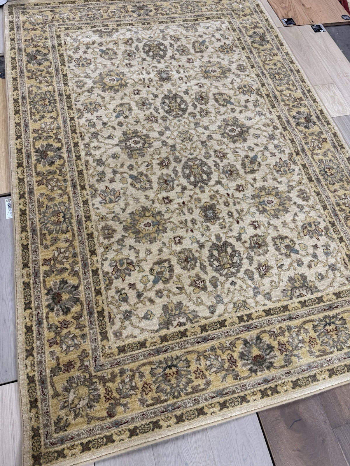 Karastan Sierra Mar Collection-Capri Maize 5’6×8’3 100% Wool area rug ::NEW::