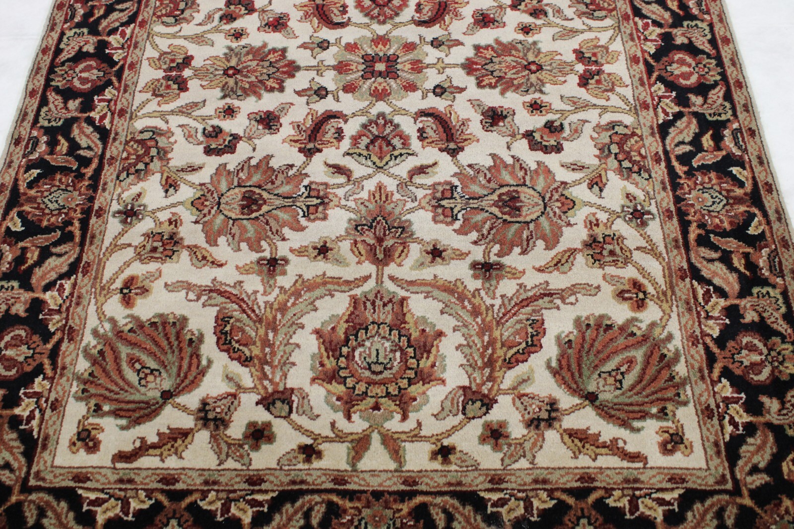 4’0″ x 6’0″ ft. Jaipur Vegetable Dye Hand Knotted Oriental Wool Authentic Rug