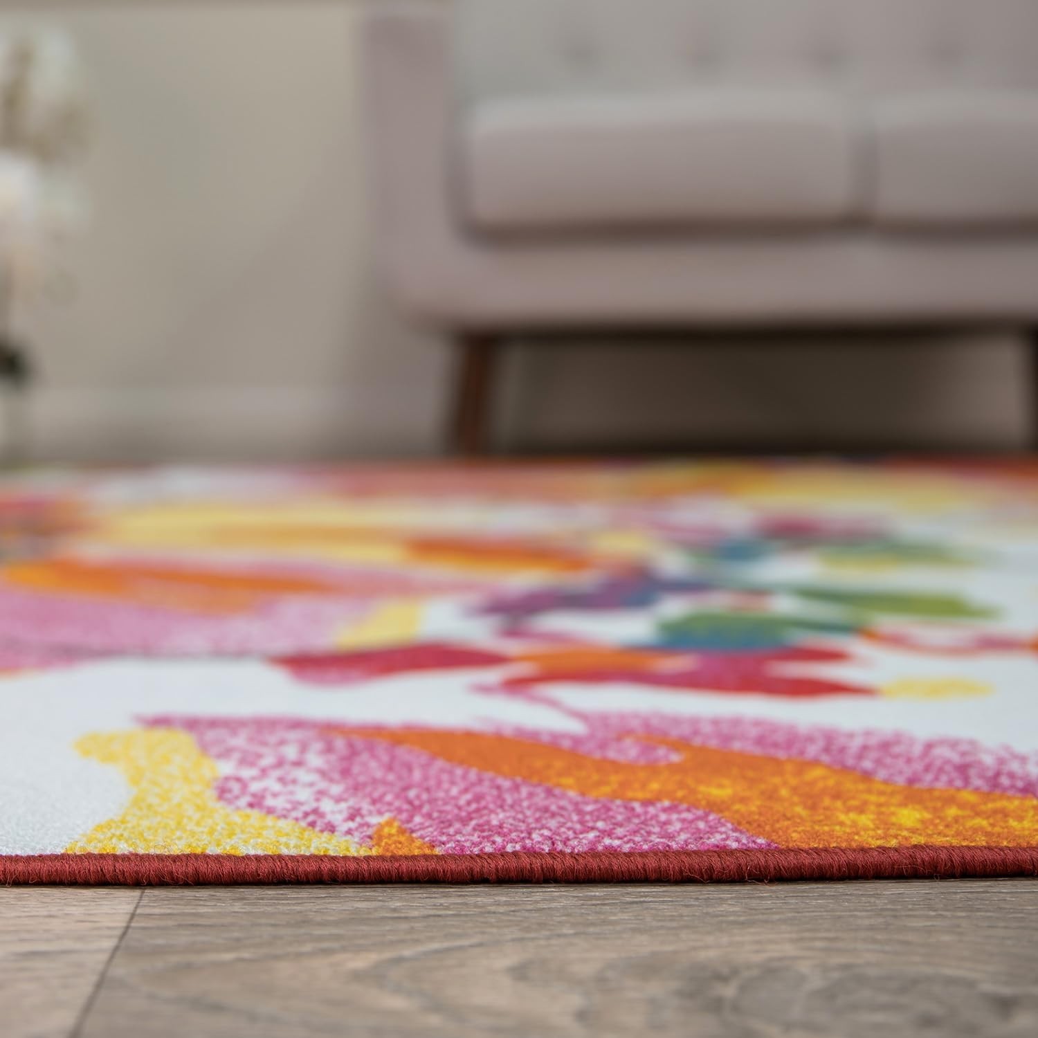Rugshop Modern Bright Flowers Non-Slip Area Rug 3’3″ x 5′ Multicolor