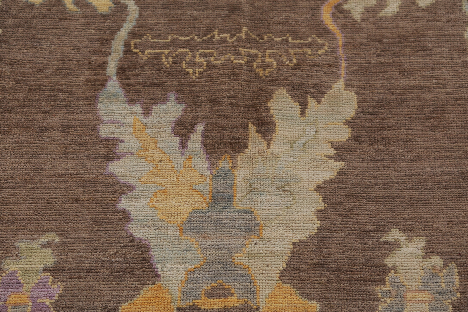 Vegetable Dye Handmade Oushak Turkish Living Room Area Rug Wool Carpet 9×12 ft