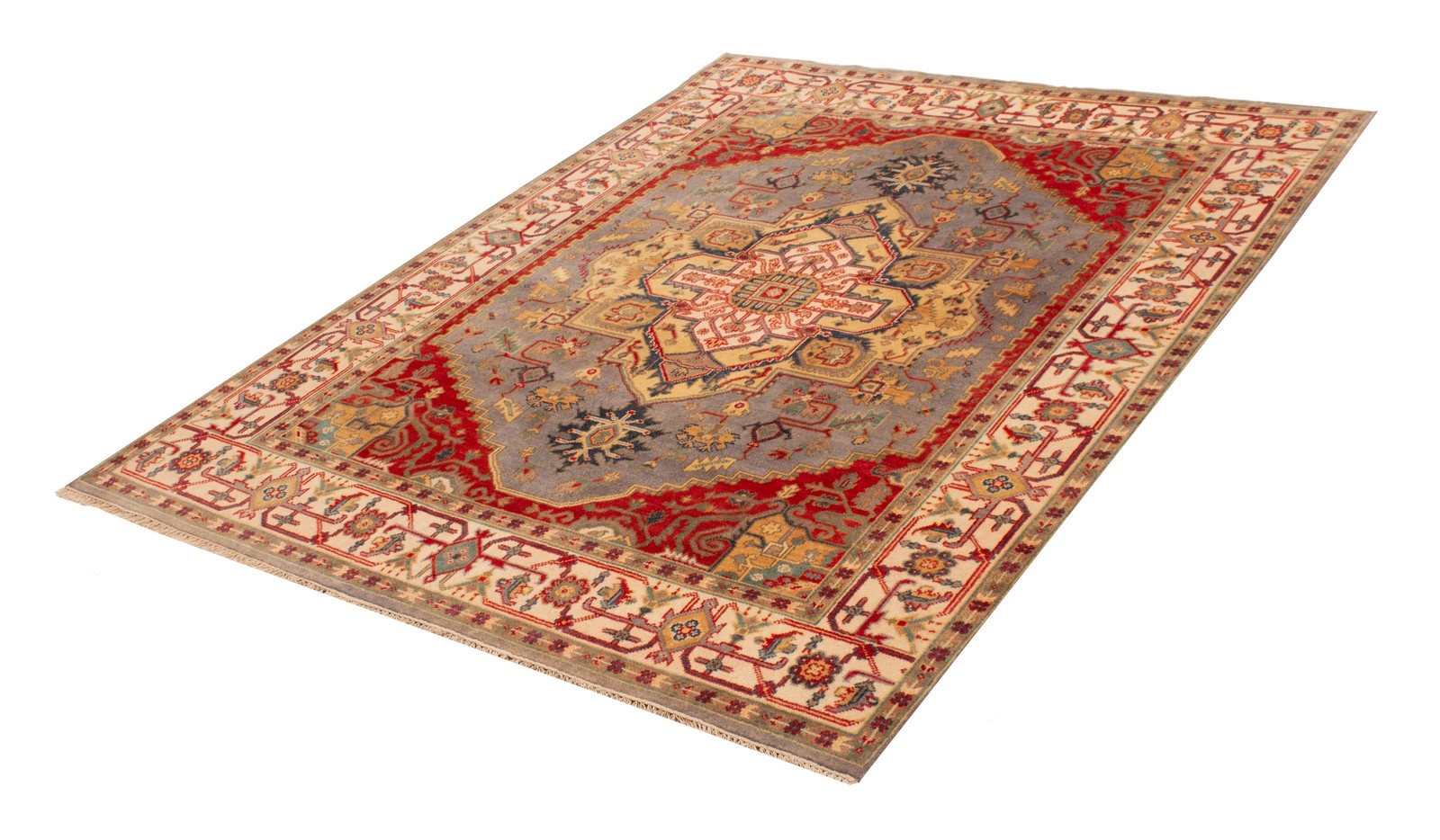 Hand Knotted Area Rug 8’0″ x 10’1″ Traditional Oriental Wool Carpet
