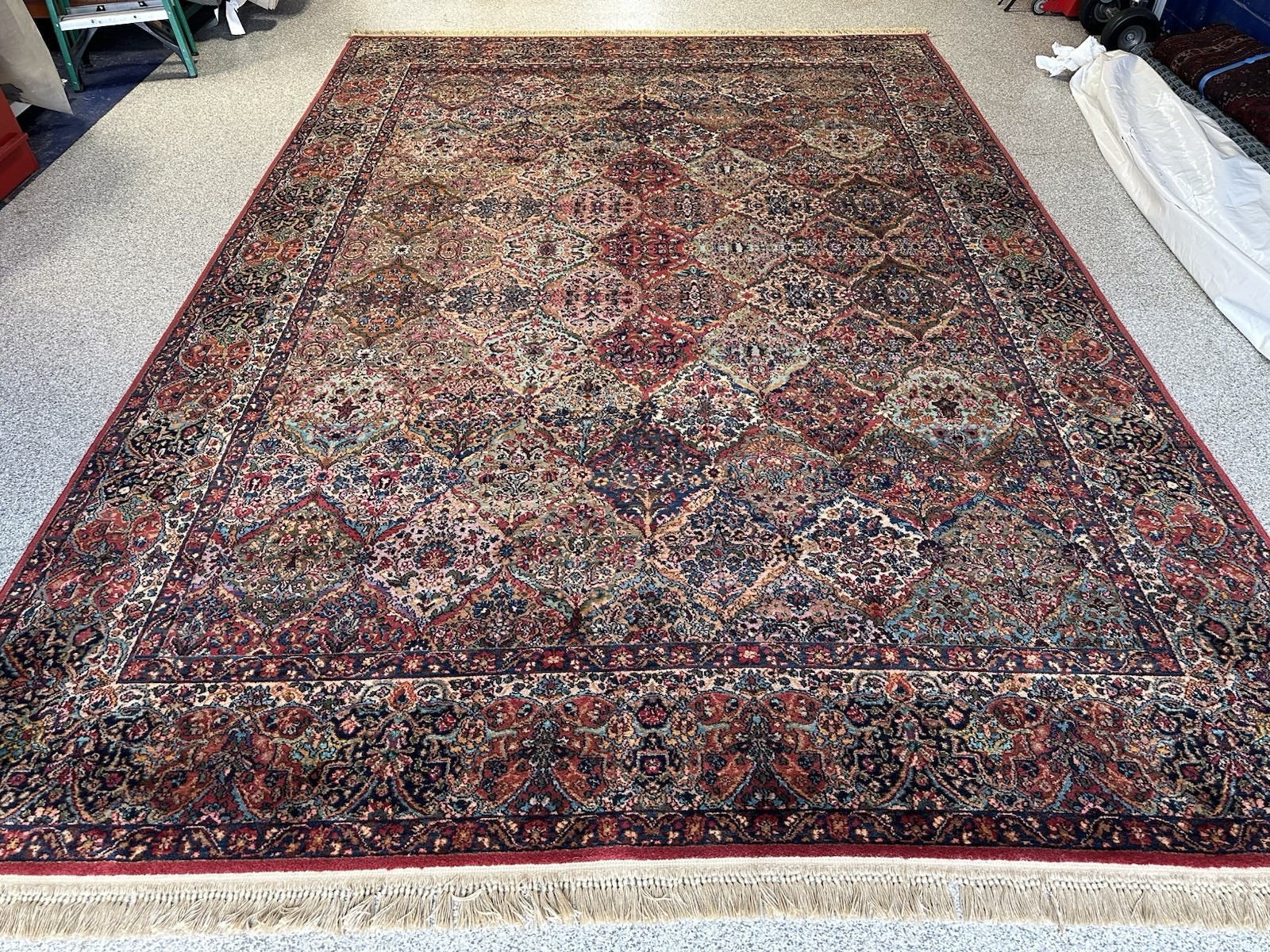 AUTHENTIC MINT KARASTAN MULTICOLOR KIRMAN PANEL RUG 10×14.3 PATTERN #717