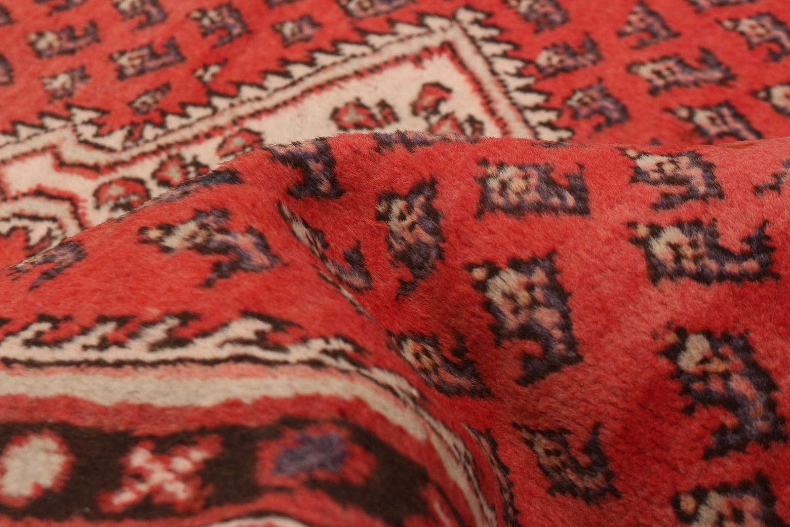 Vintage Hand-Knotted Area Rug 3’6″ x 5’2″ Traditional Wool Carpet