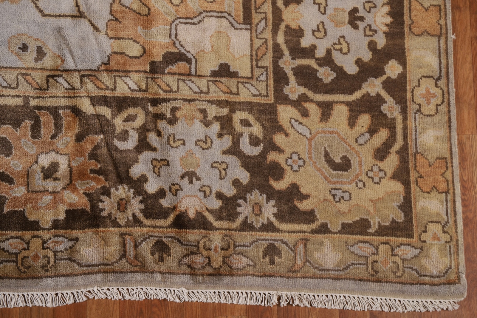 All-over Pattern Oushak Traditional Turkish Rug 9×12 Hand-knotted Wool
