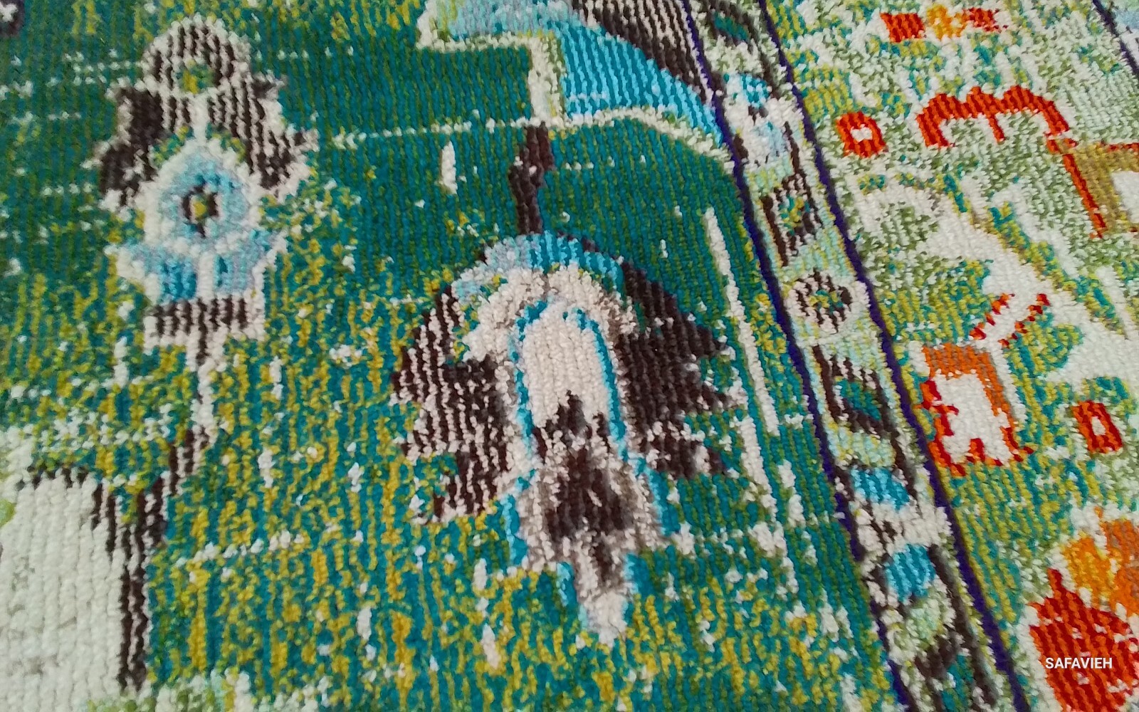 FGREEN / LBLUE 8′-0″ x 10′-0″ Flaw in Rug Reduced Price 1172769835 MNC243F-810