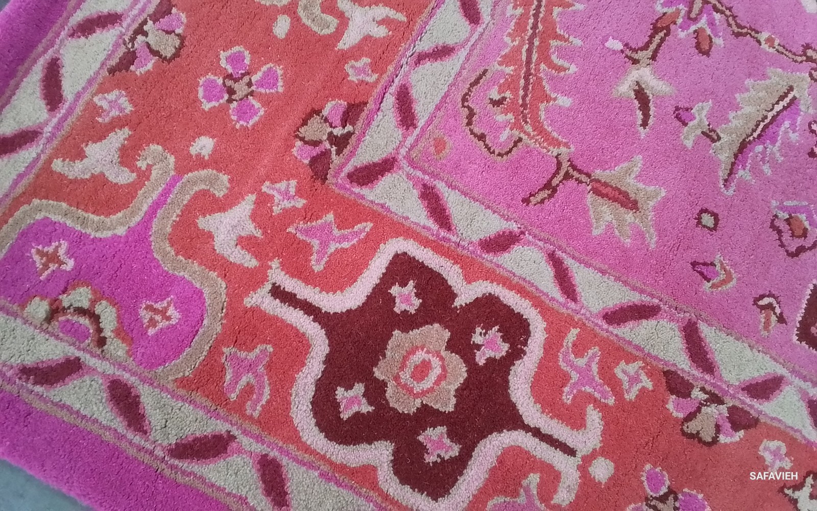 RED PINK IVORY 8′-0″ x 10′-0″ Back Stain Rug, Reduced Price 1172784833 BLG545A-8